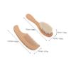 1Set Hair Brush Wood Comb Scalp Cleaning Brush for Newborns Soft Bristle Bath Brush for Gentle Grooming Body Scrubbing for Showers view 2