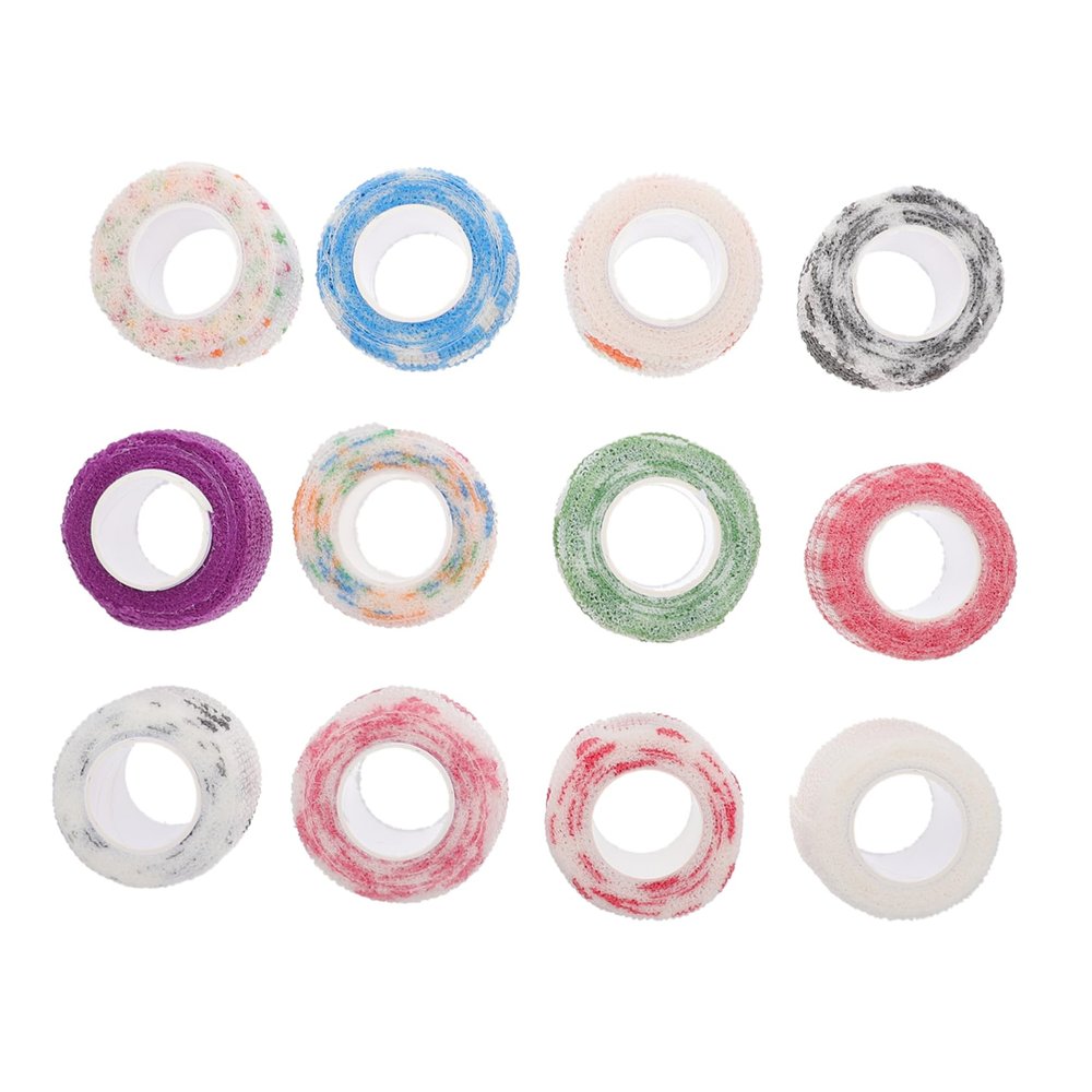 12Pcs Elastic Finger Sports Bandages Premium Self Adhesive Wraps for Comfortable Protection Breathable Durable for Sports Daily Use
