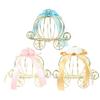 3Pcs Pumpkin Carriage Candy Box European Style Wedding Candy Holder Unique Pumpkin Cart Adornment for Party Favors for Showers and Celebrations Light view 1