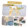3Pcs Pumpkin Carriage Candy Box European Style Wedding Candy Holder Unique Pumpkin Cart Adornment for Party Favors for Showers and Celebrations Light view 3