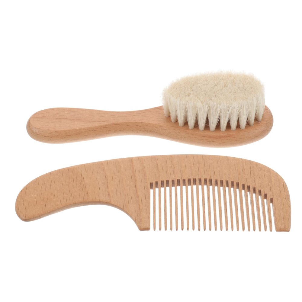 1Set Newborn Bath Brush Comb Soft Bristles for Gentle Grooming Lightweight for Easy Handling for Showers Special Occasions