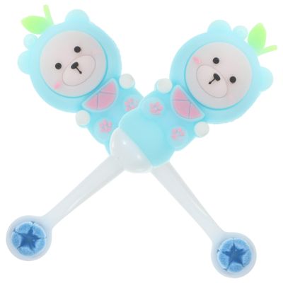 2Pcs Cute Bear Toothbrush Soft Bristle Manual Toothbrushes for Years Adorable Fruit Design Comfortable Grip for Easy Daily Use