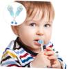 2Pcs Cute Bear Toothbrush Soft Bristle Manual Toothbrushes for Years Adorable Fruit Design Comfortable Grip for Easy Daily Use view 4