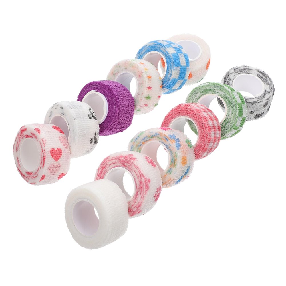 12Pcs Self Adhesive Bandages for Finger Protection Elastic Cohesive Wraps for Comfortable Use Versatile Tapes for Fingers Ankles Wrists and Knees Breathable and Durable