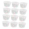 100pcs Colorful Dots Paper Dessert Cups Disposable Baking Bowls for Ice Cream Cakes Muffins Party Supplies Wedding Birthday Events Leak Resistant Coating view 1
