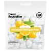 Clean Revolution All Natural Dishwasher Detergent Pods, 60 Pods, Enzyme Powered, No Chemical Additives, No Residue - SUN LEMON - Made in USA view 1