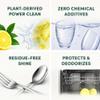 Clean Revolution All Natural Dishwasher Detergent Pods, 60 Pods, Enzyme Powered, No Chemical Additives, No Residue - SUN LEMON - Made in USA view 3