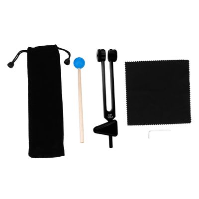BESPORTBLE Aluminum Alloy Om Chakra Tuning Fork for Sound Healing Tools Healing Tuning Fork Kit Random Color