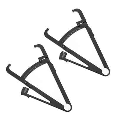 2Pcs Handheld Caliper Accurate Skinfold Measurement Tool for Men Women for Monitoring Abdominal Waist Arm and Leg Fat Percentage
