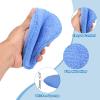 HARFINGTON 6pcs Microfiber Car Wash Sponge 6"x6" Non-Scratch Foam Applicator Pads for Car Detailing, Waxing, Conditioner Application, Paint Sealants, Blue view 4