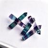 10 Pcs 2.76-3.15in Rainbow Fluorite Crystal Points - Natural Healing Stones for Home Decor Accents, Chakra Balancing & Spiritual Growth view 1