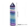 10 Pcs 2.76-3.15in Rainbow Fluorite Crystal Points - Natural Healing Stones for Home Decor Accents, Chakra Balancing & Spiritual Growth view 2