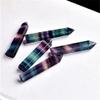 10 Pcs 2.76-3.15in Rainbow Fluorite Crystal Points - Natural Healing Stones for Home Decor Accents, Chakra Balancing & Spiritual Growth view 3