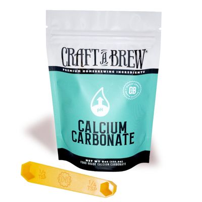Craft A Brew - Calcium Carbonate - Enhance Yeast Performance - Helps Maintain Balanced pH in Brewing Water - Improve Clarity & Reduce Unwanted Proteins - 8oz Package