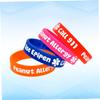 DECOMELODY 4pcs Alert Wristbands for PVC Bracelets with Random Colors Durable Hand Strap for Peanut Allergy Safety and Party Use Random Color view 4