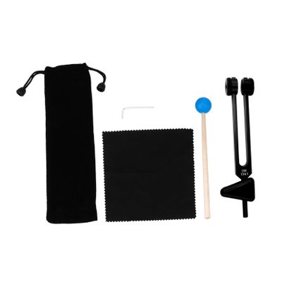 BESPORTBLE 6-Piece OM 136.1 Hz Yoga Tuning Fork Set Carry Bag and Mallet for Sound Healing Therapy Vibration Healing Tools for Chakra and Energy Balance Random Color