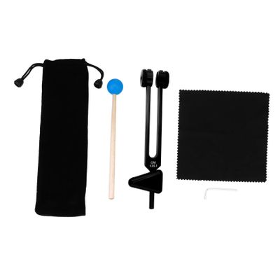 GALPADA Aluminum Alloy Healing Tuning Fork Yoga Healing Instrument Sound Tuning Forks Frequency Tools Storage Random Color