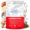 Crockett Coffee Organic Mushroom Coffee with MCT Oil | Antioxidant Rich Functional Blend of 7 Organic Mushrooms for Clear Focus, Gut Health & Clean Energy | Bold American Made Flavor, 30 Servings view 1