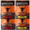 BEEFCAKE Jerky Spicy Pork Jerky Sweet Heat & Beef Hot & Spicy Meat Snacks, 9 Gram of Protein and 100 Calories 2.7 Oz | Pack of 4 view 1