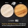 Cutting Board Oil & Griddle Seasoning Bundle - Food-Grade Coconut Oil & Wax for Wood & Butcher Blocks. Conditioner for Cast Iron, Skillets, Griddles & Flat Top Grills (2 Pack) view 3