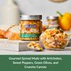 DeLallo Vegetable Bruschetta, Made in Italy, Gourmet Spread with Artichokes, Sweet Peppers, Green Olives and Crunchy Carrots, Non-GMO, Gluten Free, Vegan, Kosher, 7.05 oz Jar, (3 Pack) view 2