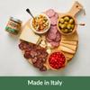 DeLallo Vegetable Bruschetta, Made in Italy, Gourmet Spread with Artichokes, Sweet Peppers, Green Olives and Crunchy Carrots, Non-GMO, Gluten Free, Vegan, Kosher, 7.05 oz Jar, (3 Pack) view 3