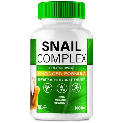 Snail Complex Pills, Official Snail Complex Supplement Joint Support Capsules - Extra Strength, All Natural Formula to Fortify Bones, Movement & Bolster Flexibility, SnailComplex Reviews (60 Capsules)