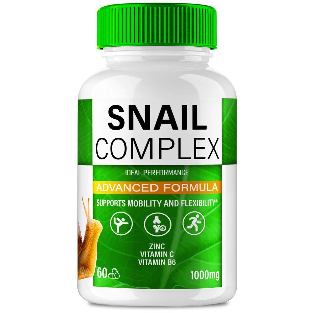 Snail Complex Pills, Official Snail Complex Supplement Joint Support Capsules - Extra Strength, All Natural Formula to Fortify Bones, Movement & Bolster Flexibility, SnailComplex Reviews (60 Capsules)