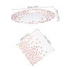 TOYZFRIENDY 1 Set Disposable Dot Paper Tableware Set Birthday Party Supplies with Plates and Napkins Elegant Food Serving for Celebrations and Special Events view 2