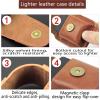 2set Lighter Covers, Robust And Stylish Leather Covers For Protective Covers For Lighters, On The Go(Brown 1 set) view 3