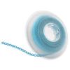 JMU Orthodontic Rubber Chains, Dental Elastic Rubber Band Power Chains for Braces, 15Feet/ Roll, Short, Cyan view 1