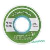 JMU Orthodontic Rubber Chains, Dental Elastic Rubber Band Power Chains for Braces, 15Feet/ Roll, Short, Cyan view 2