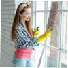 1Set Bendable Microfiber Ceiling Duster Brush Easy Cleaning of Sofas Tables and Fans Telescopic Long Handle Non Slip Grip Reusable and Washable Dust Collectors view 3