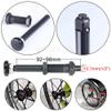 Wheelchair Rear Wheels 24" Pneumatic Rubber Tires, Quick Release Aluminum Hub with Bearing and Axle Replacement Wheels for Manual Wheelchairs view 4