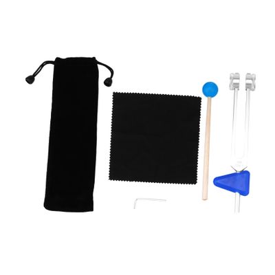 TOYANDONA 1Set Om Tuning Fork for Sound Healing Yoga Healing Instrument with Hammer and Storage Bag for Chakra Therapy and Vibration Therapy