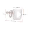 Stroller Cup Holder Transparent Bottle Organizer for Strollers and Bikes Drinks Rack with Sturdy Structure Fits Bottles and Cups view 2