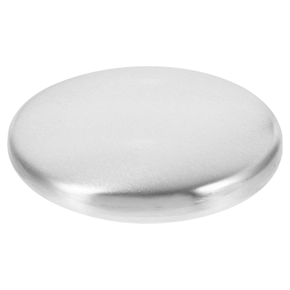 FRCOLOR Stainless Steel Odor Soap Bar Fish Smell Refrigerator Cleaning Soap for Kitchen Use 1 Pack Metal Triangle Shape Style