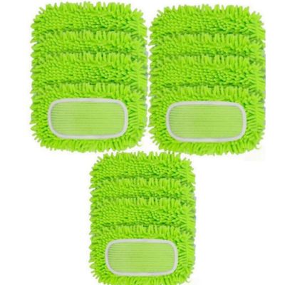 12Pcs Microfiber Mop Pads Compatible with Swiffer Sweeper 12 Pack Dry Sweeping Cloths & Wet Mopping Cloths Washable Wet Pads Refill for Mopping Floors