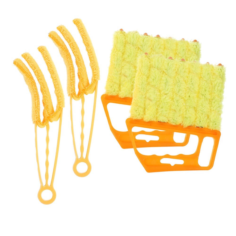 4Pcs Blind Cleaner Brush Comfortable Handle Soft Texture for Air Conditioners and Deep Gaps Duster Tool for Window Blinds and Household Cleaning