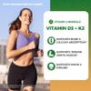 2 Pack Organic Vitamin D3 K2 Liquid 10000 IU w/ Vegan Omega-3 & Coconut MCT Oil - Maximum Strength Vitamin D Supplement, No Fillers, Non-GMO K2 as MK7 for Bones, Muscles & High Absorption-2 Fl Oz view 3