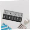 1Pc Compartment Portable Weekly Pill Organizer Case for Travel Daily Use Convenient Medication Storage view 3