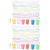 12Pcs Shot Cup Necklace Shot Pendants for Bachelorette Parties Decorative Beaded Design for Unique Celebrations view 1