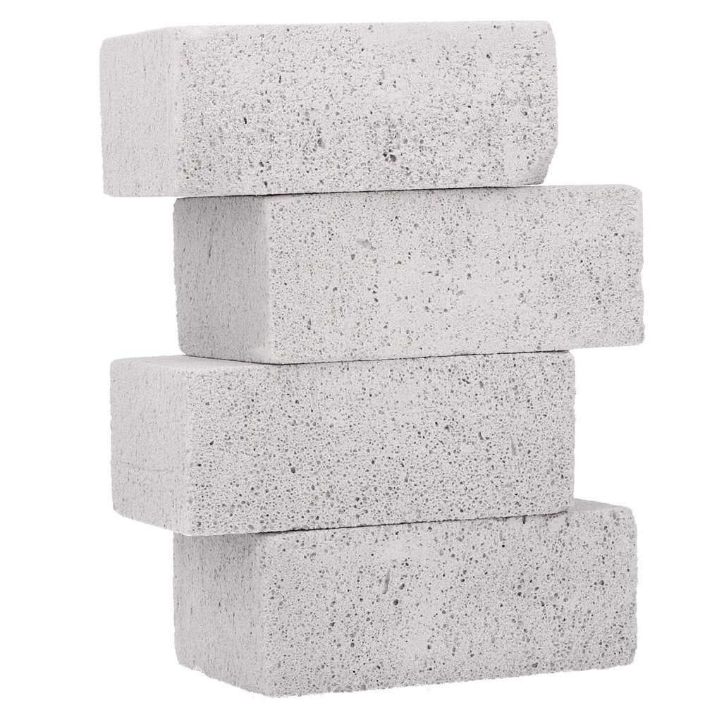 4PCS Grill Cleaning Brick, Reusable Effective Griddle Cleaning Stone Pumice Stone for BBQ, Swimming Pool Sink Kitchen Accessory