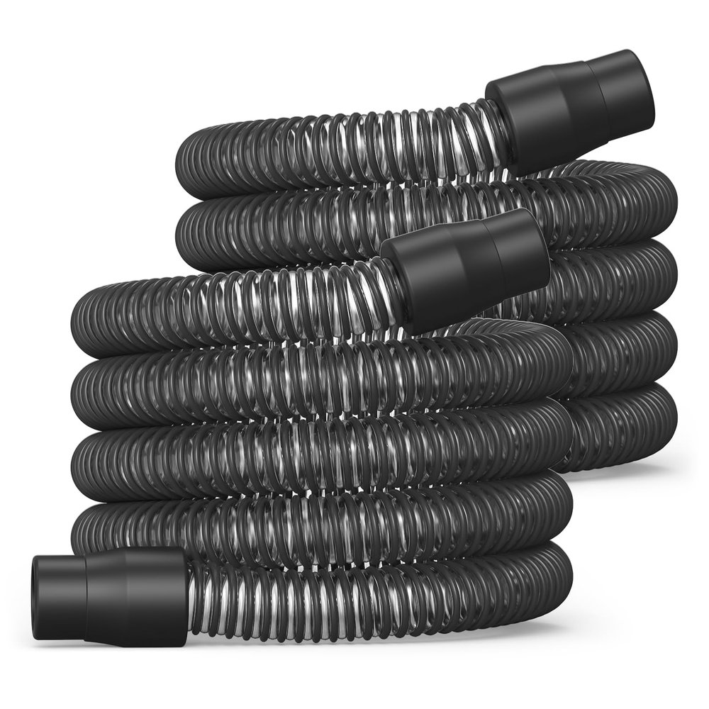 2-pack CPAP Hose, Universal CPAP Tubing - 6 Foot (72") Standard 22mm, Compatible with Most CPAP, BiPAP, and BiLevel Machines, Durable, Flexible, Leakage Free, Black