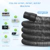 2-pack CPAP Hose, Universal CPAP Tubing - 6 Foot (72") Standard 22mm, Compatible with Most CPAP, BiPAP, and BiLevel Machines, Durable, Flexible, Leakage Free, Black view 2