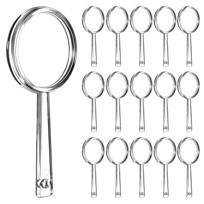 100Pcs Mini Handheld Magnifying Glass Bulk for Kids - Plastic Small Magnifying Glasses Hand Lens 5X - Portable Magnifying Lens for Seniors, Students at School and Outdoor- | Dia 40mm,Clear
