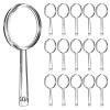 100Pcs Mini Handheld Magnifying Glass Bulk for Kids - Plastic Small Magnifying Glasses Hand Lens 5X - Portable Magnifying Lens for Seniors, Students at School and Outdoor- | Dia 40mm,Clear view 1