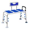 Heavy Duty Bath and Shower Bench with Adjustable Height and Reversible backrest - Handicap Shower Chair for Elderly and Disabled, Sliding Shower Chair, Bathtub Chair for Inside tub view 1