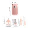 1Set Safe Nail Clipper Pedicure Kit with Rounded Scissors File Clipper for Nail Care Smooth Delicate Design to Prevent Injury view 2