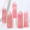10Pcs 2.76-3.15in Rose Quartz Crystal Points, Healing Stones for Energy, Meditation, Chakra Balancing, Reiki, Yoga & Home Decor, Ideal for Grids & Gift view 1